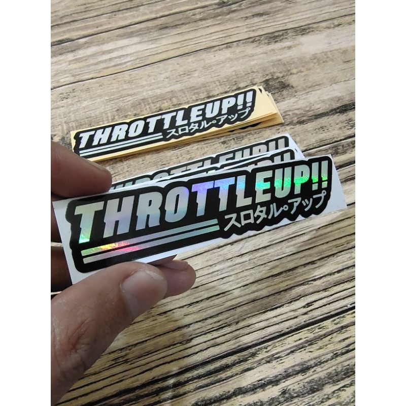 STICKER THROTTLE UP KECIL PRINCUTT