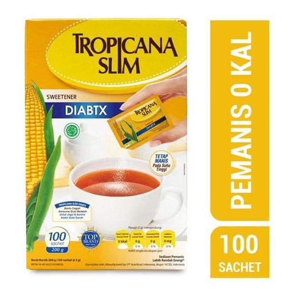 

TROPICANA SLIM DIABTX GULA DIET 100 SACHET