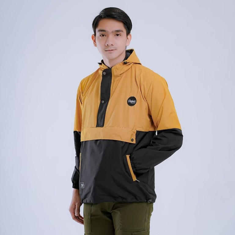 AKN- JAKET WINDBREAKER PRIA ANTI AIR / JAKET CAGOULE LORENG PRIA WATERPROOF ORIGINAL WANGKERS