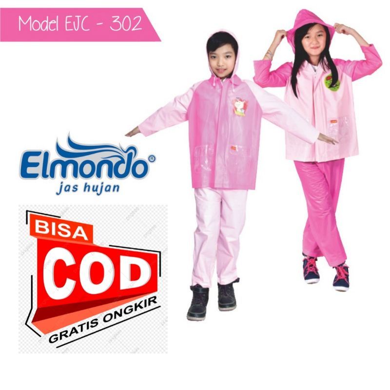 Jas Hujan Anak SD Setelan Baju Celana Elmondo Nouvo 302