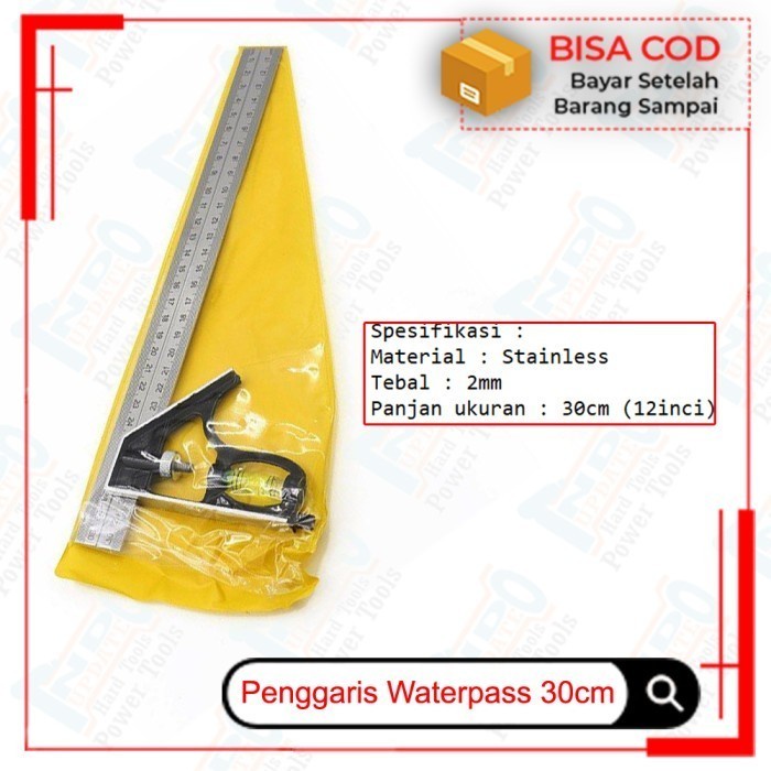 

Buruan Mistar Penggaris Siku Tukang Multifungsi Hemat