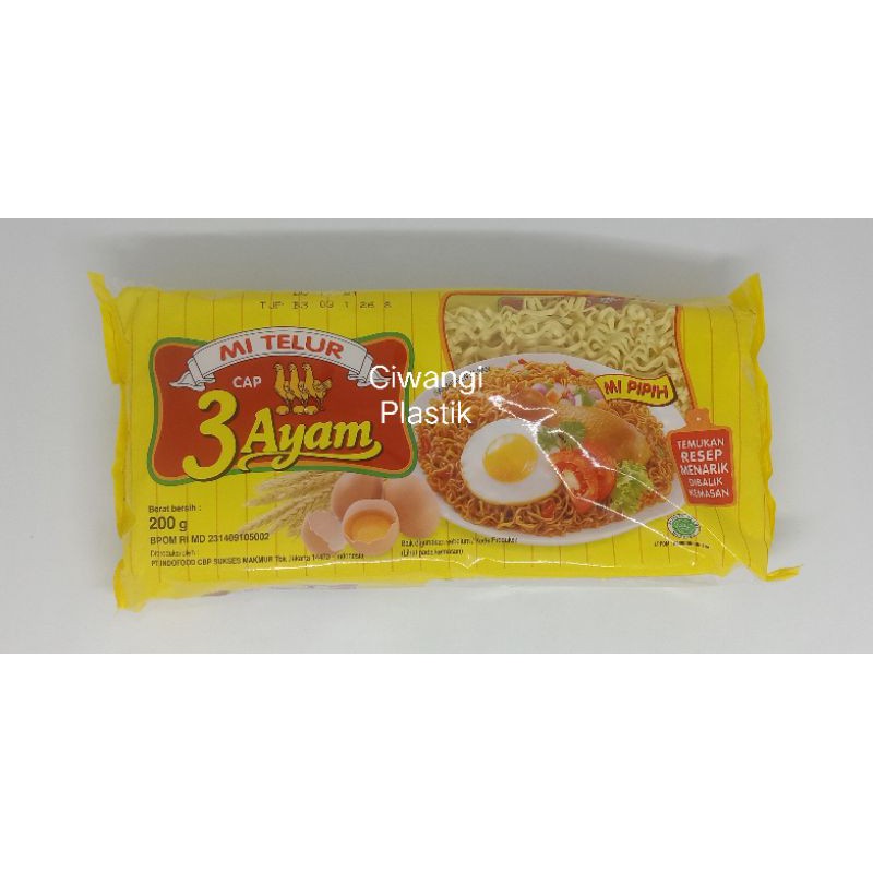 

Mi telur cap 3 ayam