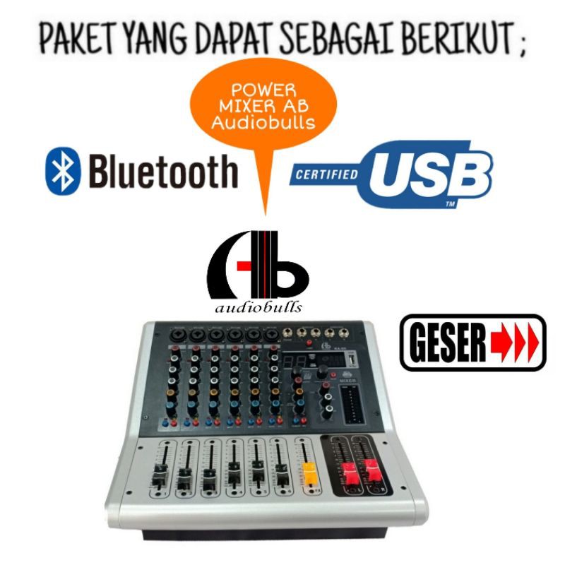 Paket Upgrade Sound Power Mixer Cafe Dan Restoran 4 Titik 5 Inch BMB KG-511