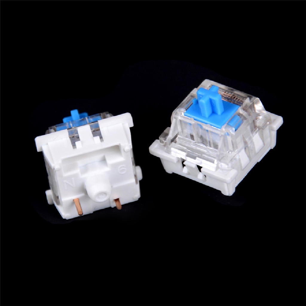 (Hotter) 10pcs Saklar Keyboard Mekanik Switch Biru Untuk Cherry