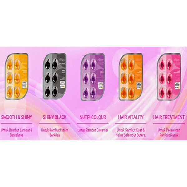 ELLIPS HAIR VITAMIN RAMBUT + HAIR VITAMIN PRO KREATIN COMPLEX ISI 6-1