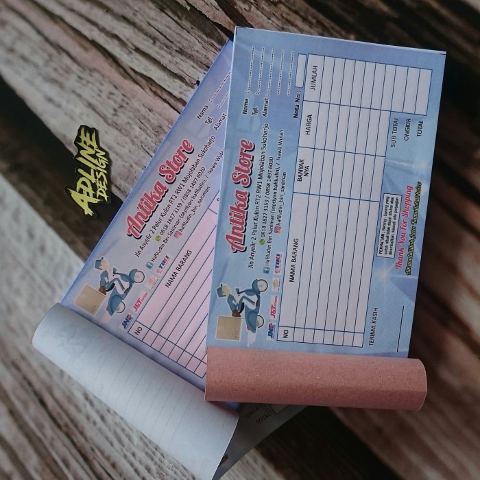 

Cetak Nota Olshop Nota Penjualan Nota 2ply Nota Rangkap 2 custom Terbaru