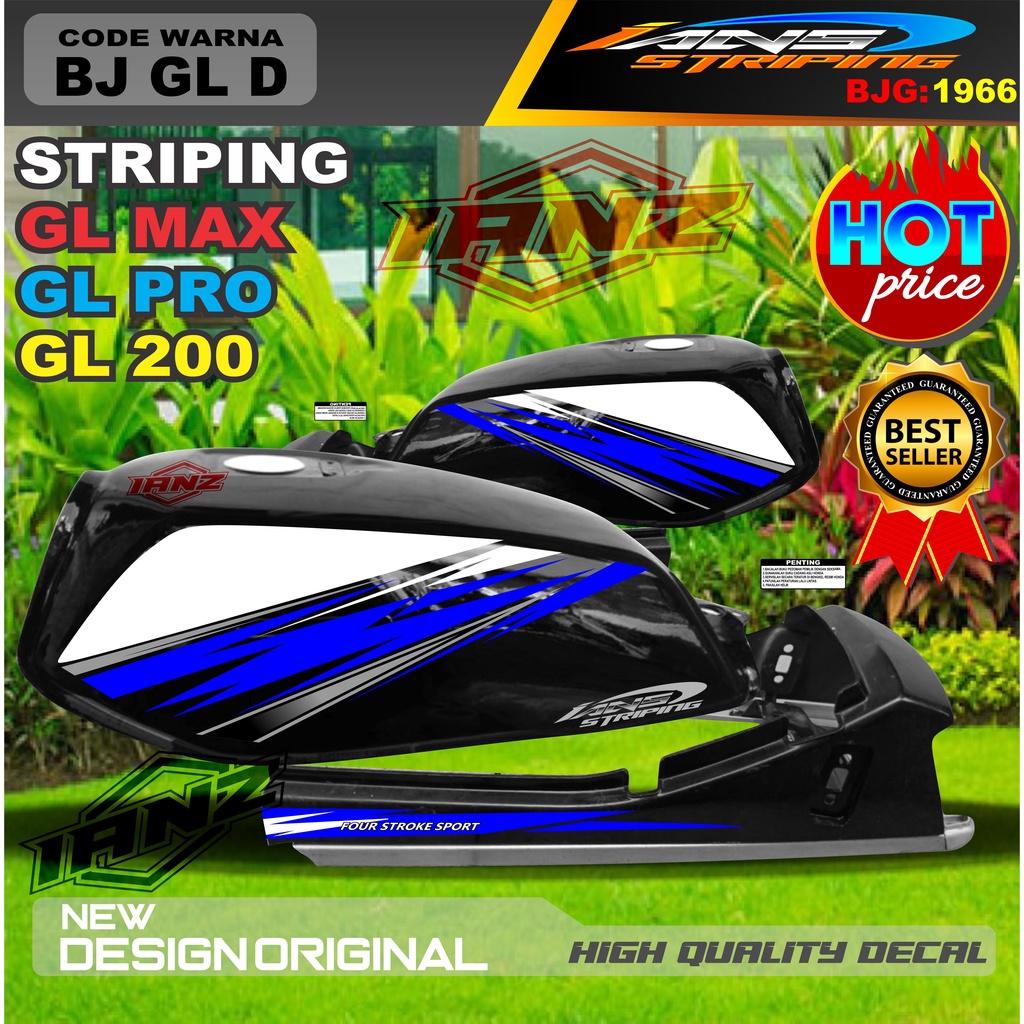 STIKER STRIPING MOTOR GL MAX GL PRO GL 100 / STRIPING MOTOR GL TERBARU / STIKER MOTOR TERMURAH / STRIPING GL MAX / STIKER GL PRO / STIKER MOTOR