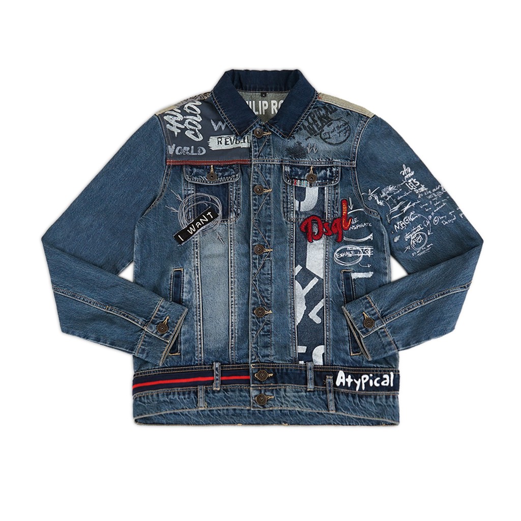 Philip Roth X Desigual Patches Denim Jacket