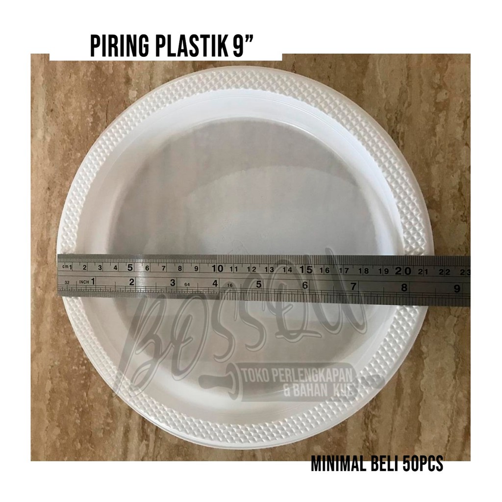 PIRING PLASTIK PUTIH SUSU 9