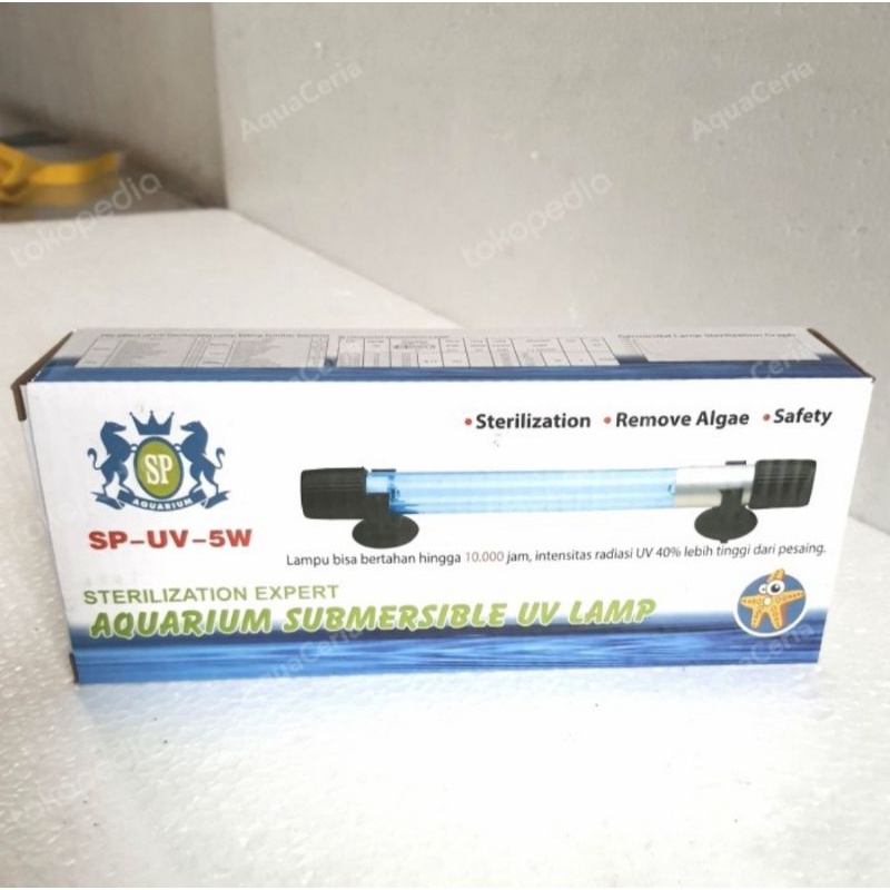 lampu uv aquarium kolam air aquarium 5 watt