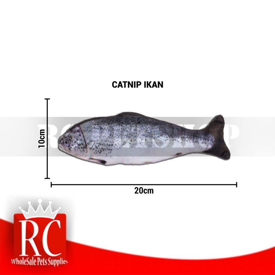 Mainan Kucing Gigitan Pet Toy Cat Nip Catnip Fish Ikan