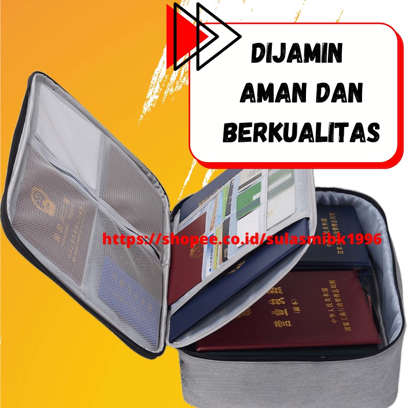 Document Bag Tas Dokumen  Travel Organizer Bag Tempat Penyimpanan Perlengkapan Traveling