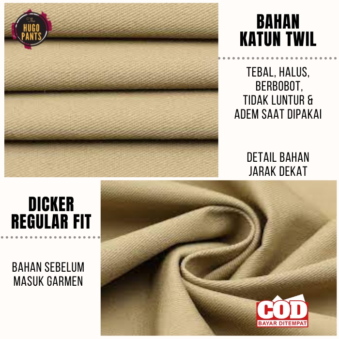 CELANA PANJANG | BAHAN | KERJA | SLIM FIT | FORMAL PRIA JUMBO KAIN KATUN