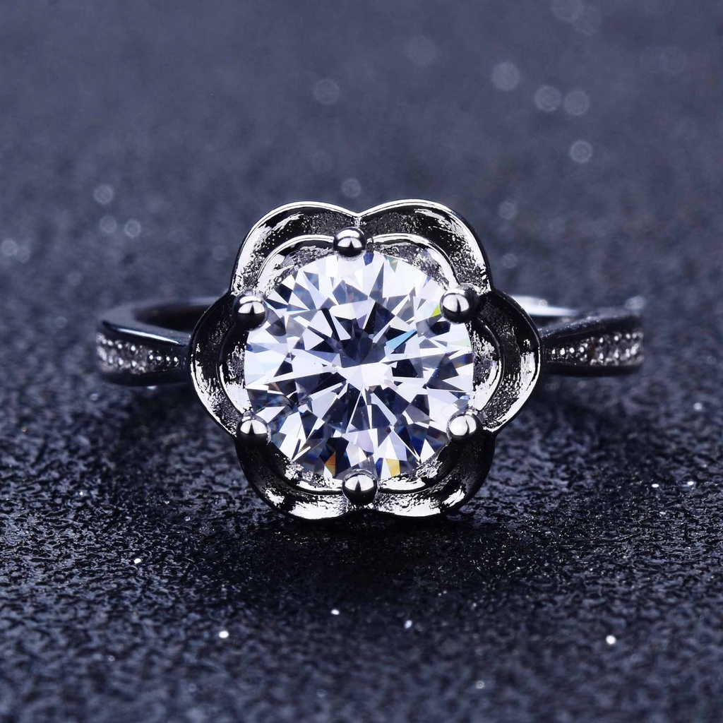 perak asli 925 cincin Wanita Hati dan panah yang kreatif dan sederhana Cincin yang dapat disesuaikan Perhiasan Fashion CCD11