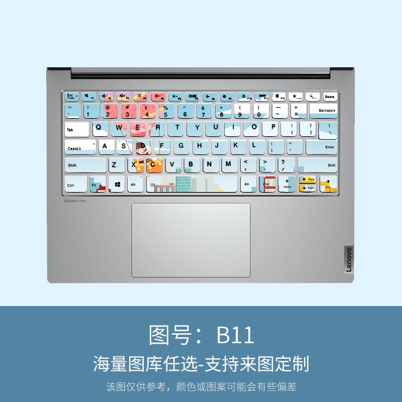 Stiker Pelindung Debu Keyboard Laptop Lenovo Xiaoxin Air14Plus 14 &quot;V14&quot; Lenovo Flex 5 Idea