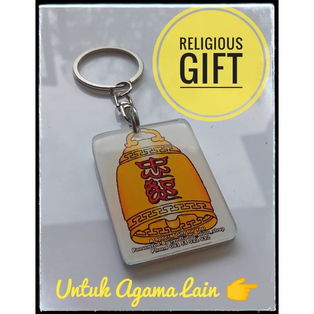 Gift Hadiah Based on Your Religion - Gantungan Kunci - Keychain