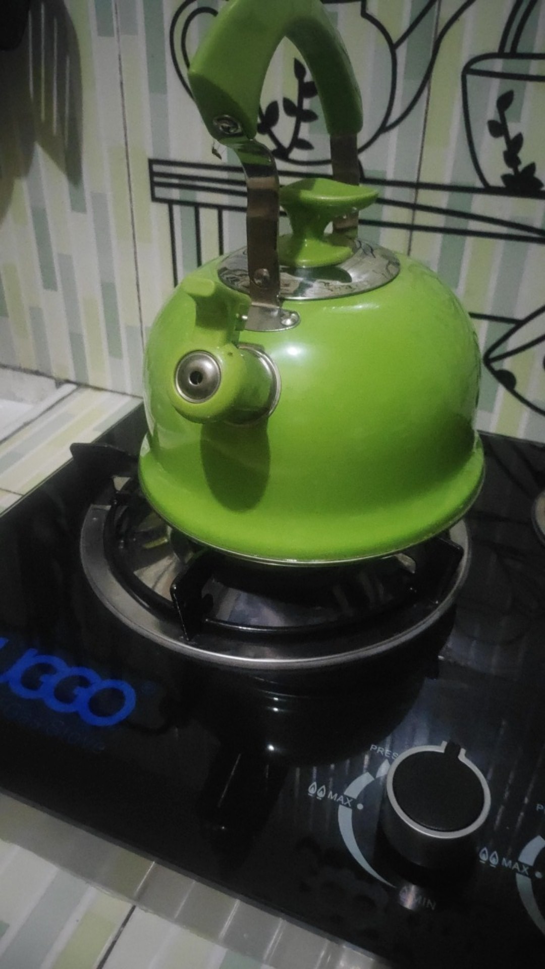 Burano Kettle Teko Bunyi Warna Stainless Steel