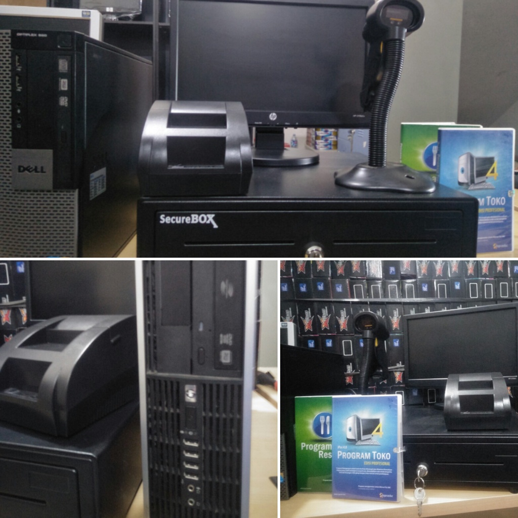 Komputer Kasir retail Siap pakai lengkap dengan PC branded Hp desktop branded untuk berbagai jenis kebutuhan usaha ll PC kasir ll Kasir lengkap