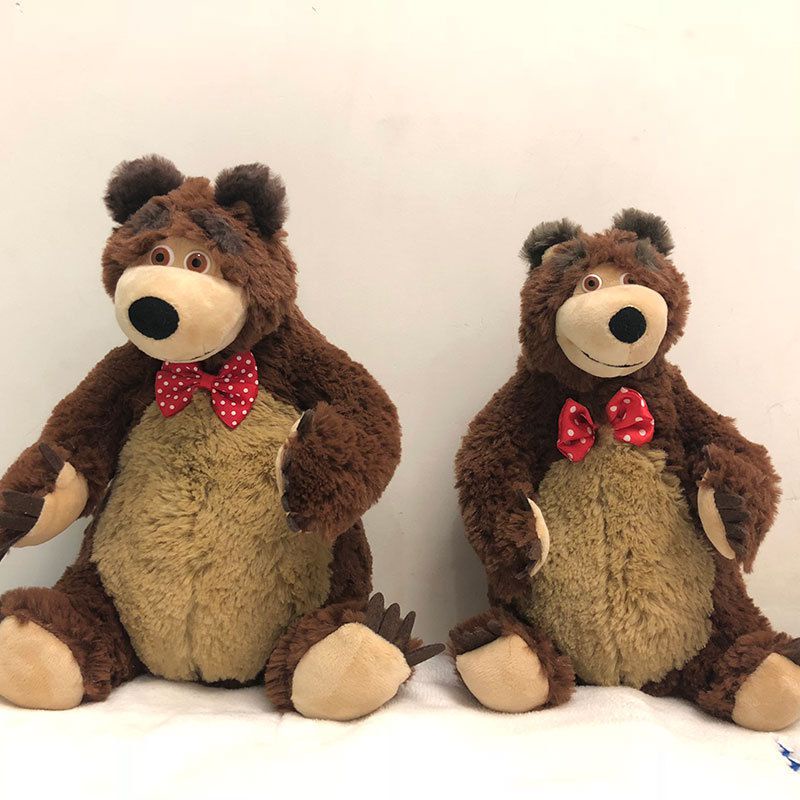 [available] Cute Russia Bears Plush Stuffed Doll Masha and the Bear Baby Children Plush Toy Gift