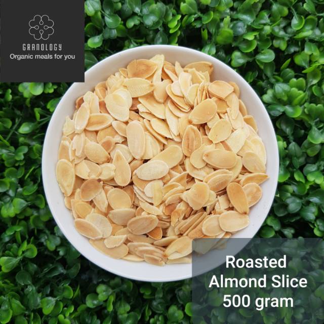 Roasted Almond Slice / Kacang Almond Slice Oven (500 Gram) by Granology