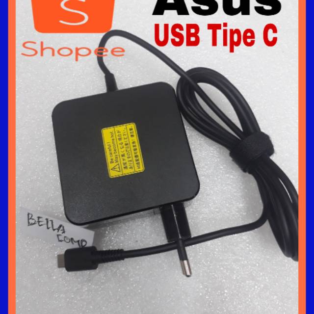 Adaptor Charger ASUS Zenbook UX370 UX370U 65W USB Type C/Adaptor Charger ASUS 20V-3.25A/15V-3A/12V-3A/9V-2A/5V-2A USB Type C