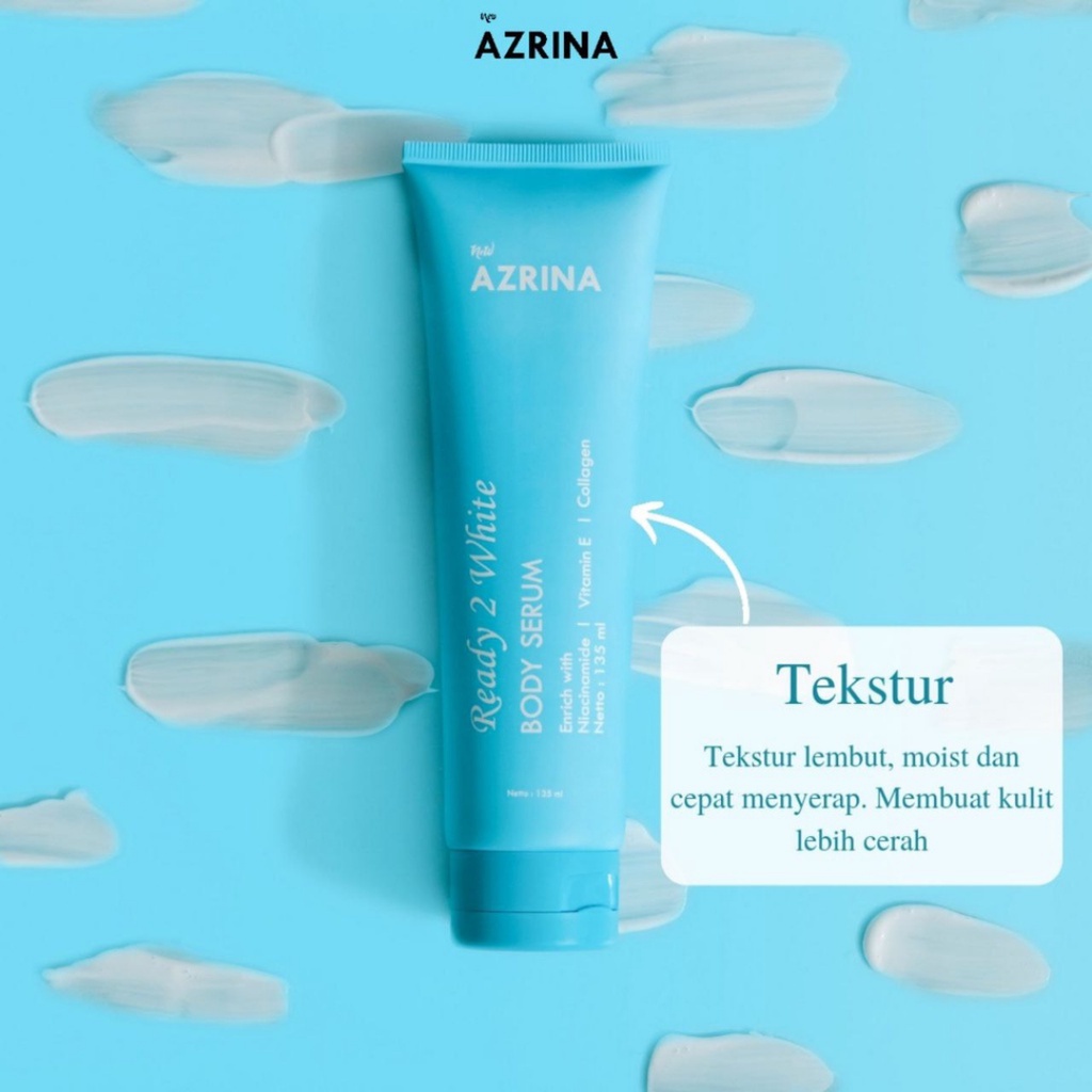 [ FREE GIFT ] Azrina Clay Mask, Charcoal Mud Mask, Glow Serum, Lip Serum, Body Serum, Collagen, Body Scrub 100g