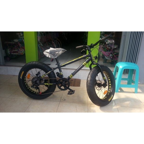 Sepeda MTB 20 Wimcycle Fatkids bike 20x4.00 7speed