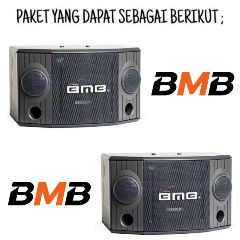 Promo.!!! Paket Karaoke Bass &amp; Suara Terbaik Pakai Mixer Power  Speaker Bmb 8 Inch