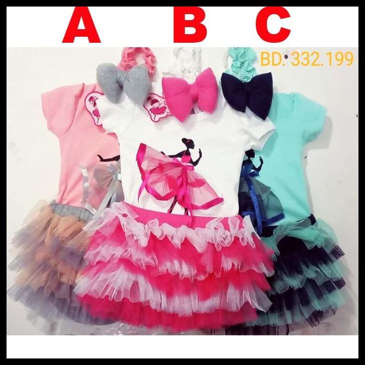 Baju Bayi Perempuan Jumper Bayi Lucu Ballerina - Warna A