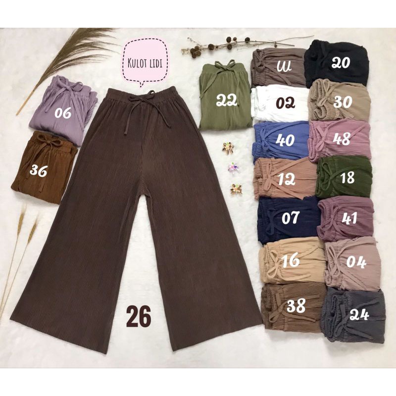 Ayura kulot lidi import premium/Ayura celana kulot wanita import premium