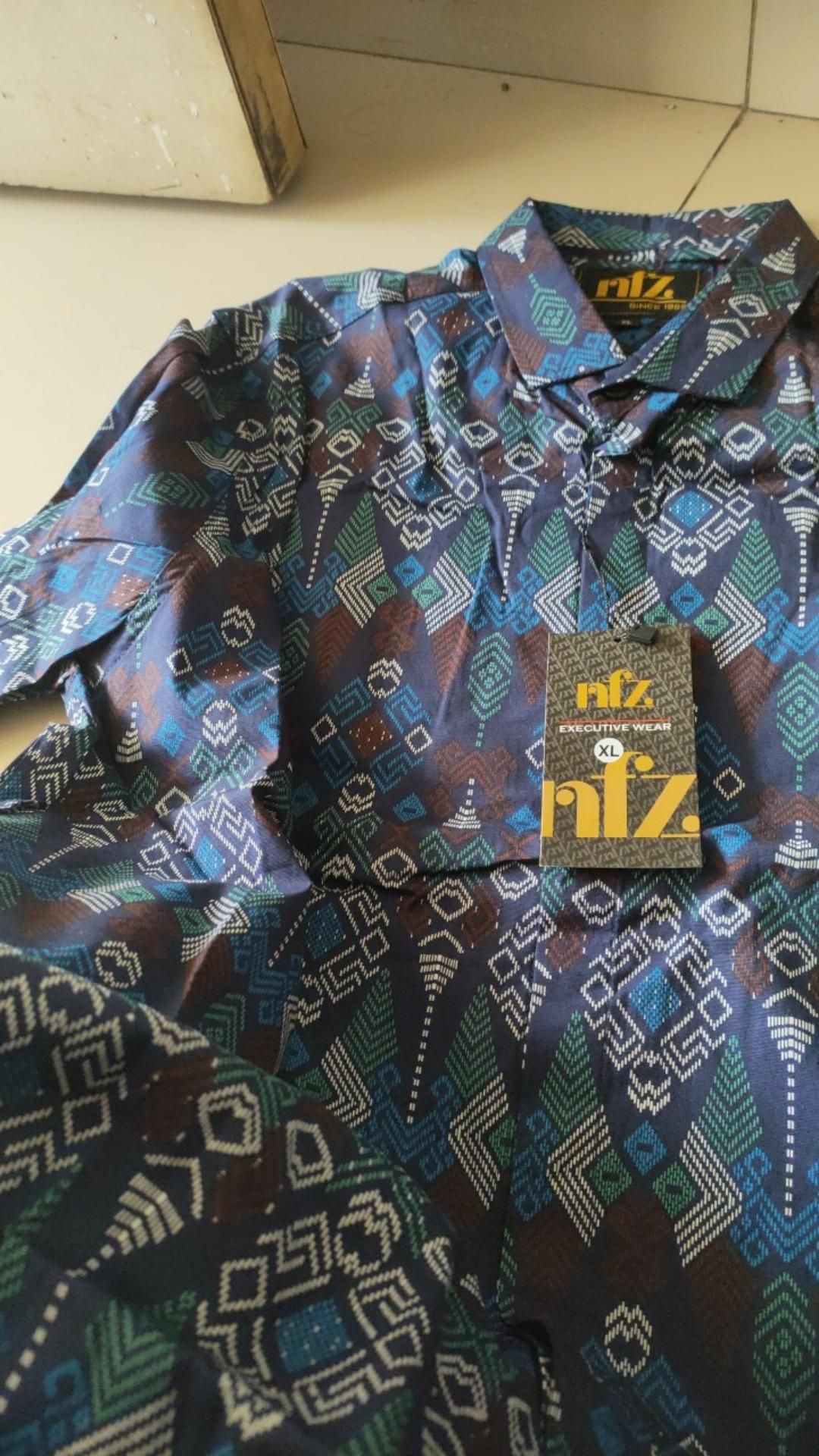 (bisa Seragaman) Babedo Kemeja Batik Pria Modern Motif Songket Lengan Panjang Premium Quality