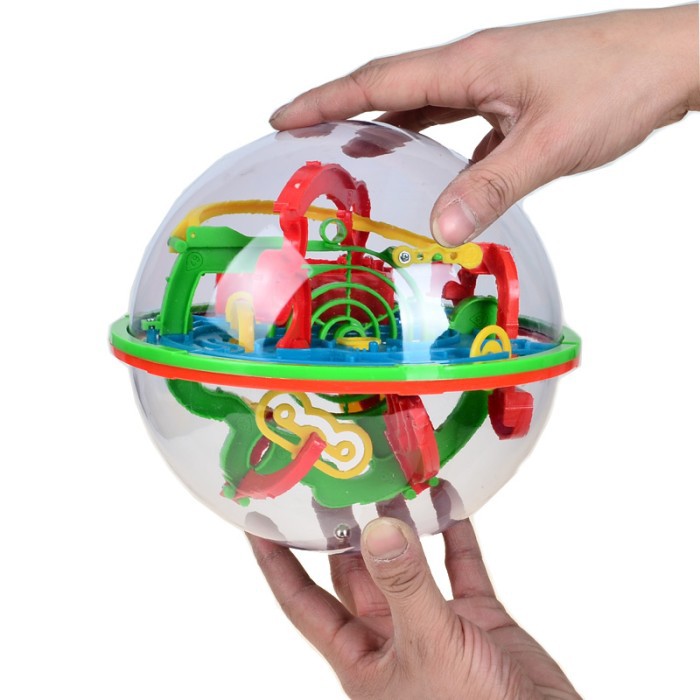 Steps Labirin Puzzle Ball 3D Maze Intellect Kids Toy Magic