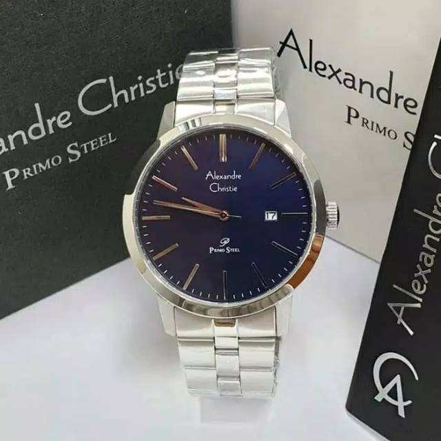 ALEXANDRE CHRISTIE AC 1007 PRIA SILVER BLUE ORIGINAL