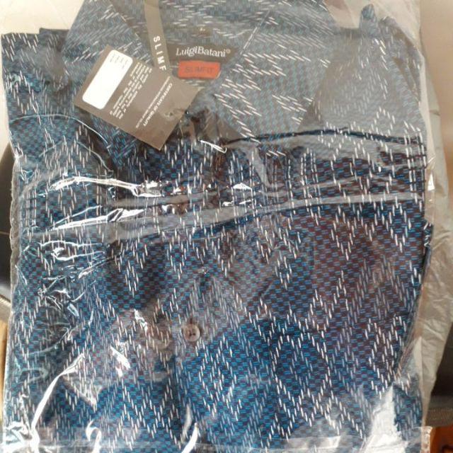 Odza Baju Batik Pria Kemeja Batik Lengan Panjang Atasan Seragam Batik Modern Pekalongan