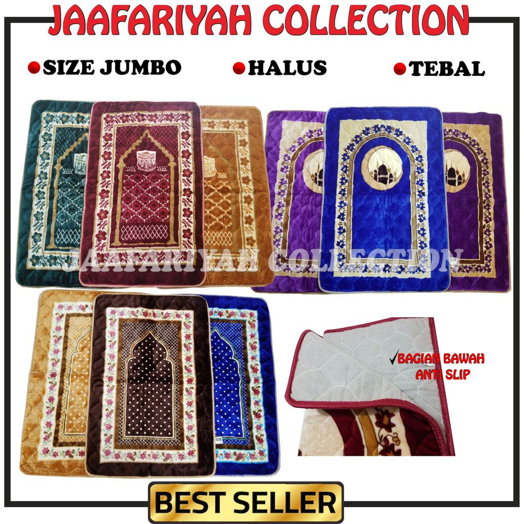 sajadah premium/sajadah quilting halus/sajadah bulu super