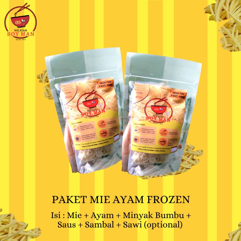 PAKET MINI MIE AYAM FROZEN / MIE AYAM FROZEN / MIE AYAM FROZEN / MIE AYAM / MIE AYAM MENTAH / BAKMI 