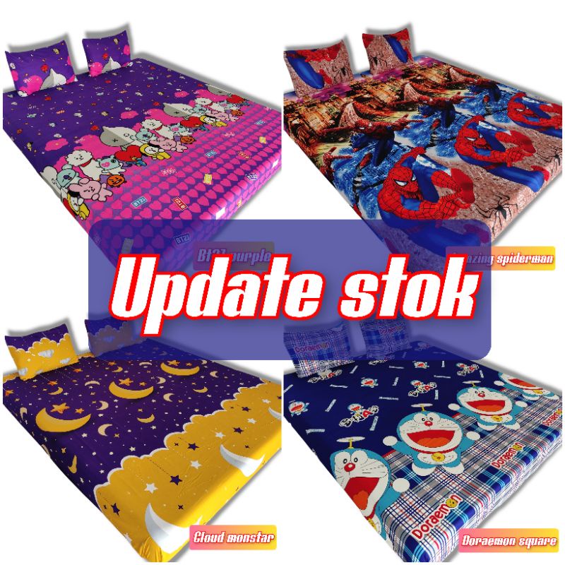 Update stok sprei katun sprei home made sprei adem sprei katun