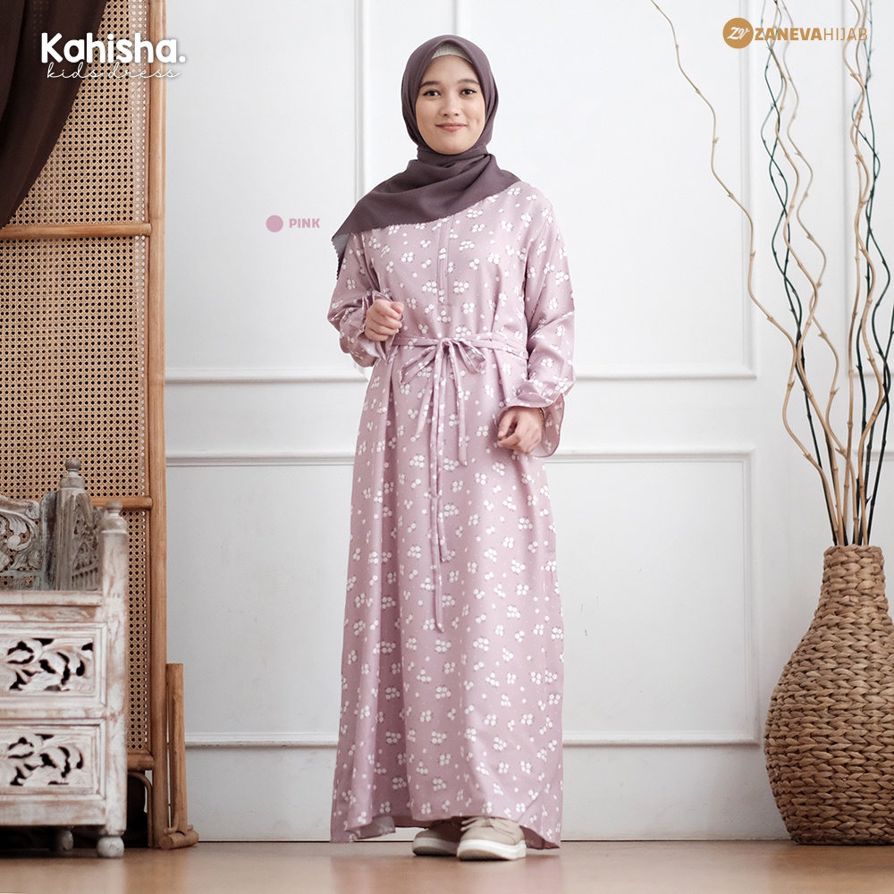 KAHISHA DRESS ANAK l MOTIF BUNGA CANTIK l KIDS WEAR l ZANEVA KIDS