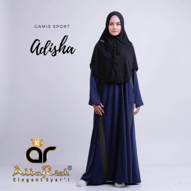Gamis Adhisa Albarizk Navy XL