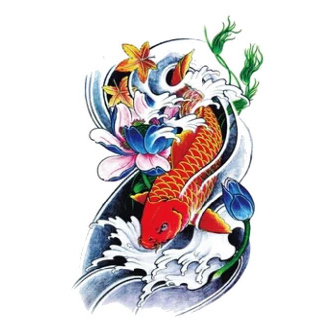 Gambar Tato Ikan Koi Di Kaki Gambar Ikan HD