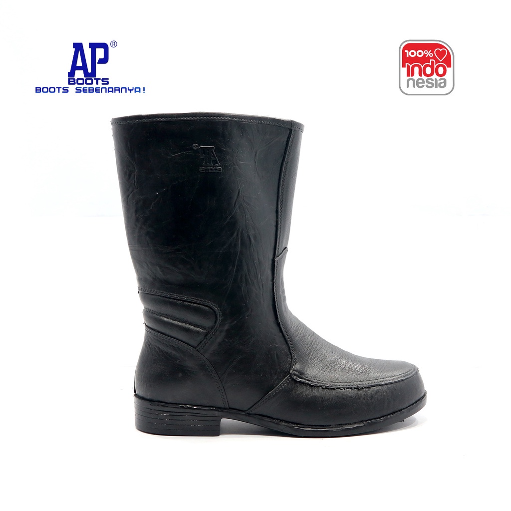 AP BLACK 3 25-27 - SEPATU BOOT SAFETY KARET -  AP BOOTS