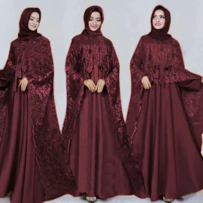 [gamis-wanita] BAJU GAMIS WANITA TERBARU/ DRESS WANITA MUSLIM TERBARU/ GAMIS NINDA - Biru Elektrik