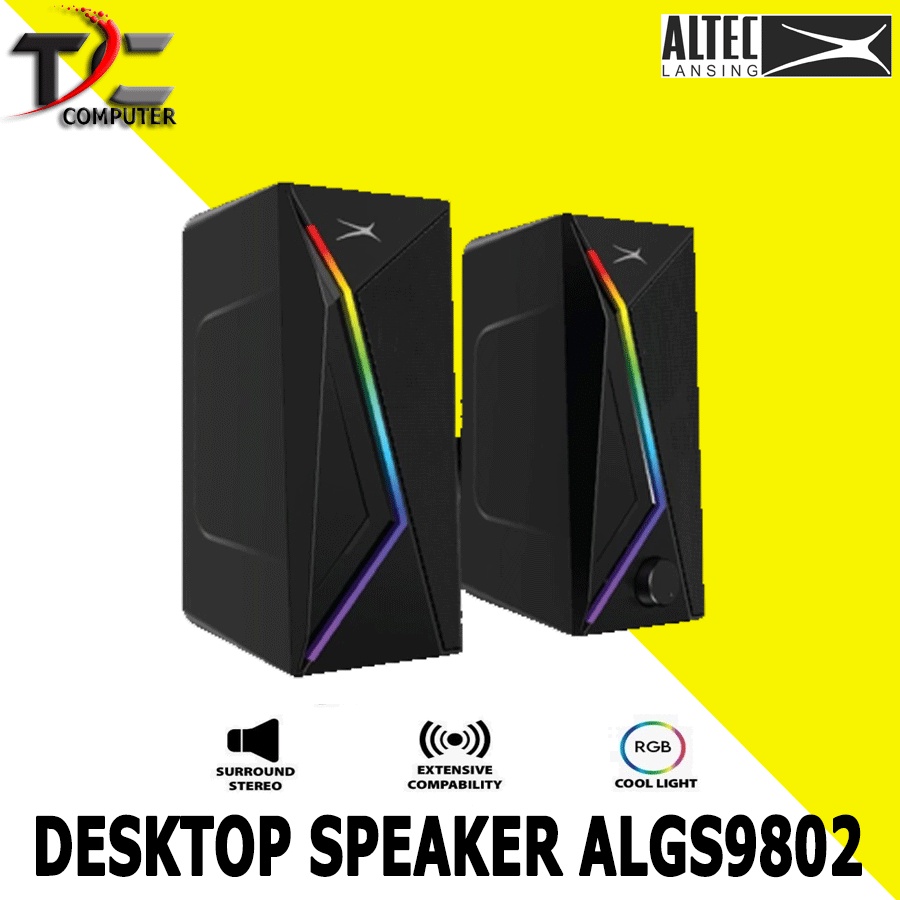 Speaker Gaming RGB Altec Lansing ALGS9802 Speaker Gaming Pc 2.0 RGB