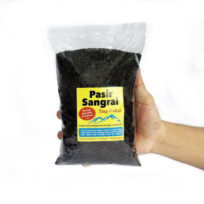 Pasir Sangrai® Siap Pakai - HALUS STANDAR - Kemasan Plastik 1kg / Pasir Goreng Kerupuk/ Kerupuk Pasir