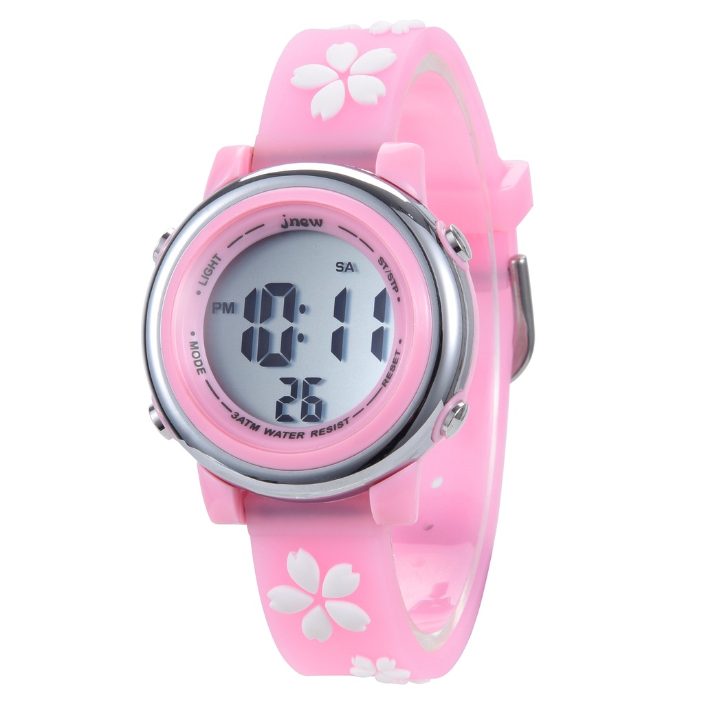 New girl cartoon waterproof watch children's time recognition fashion LED electronic watch