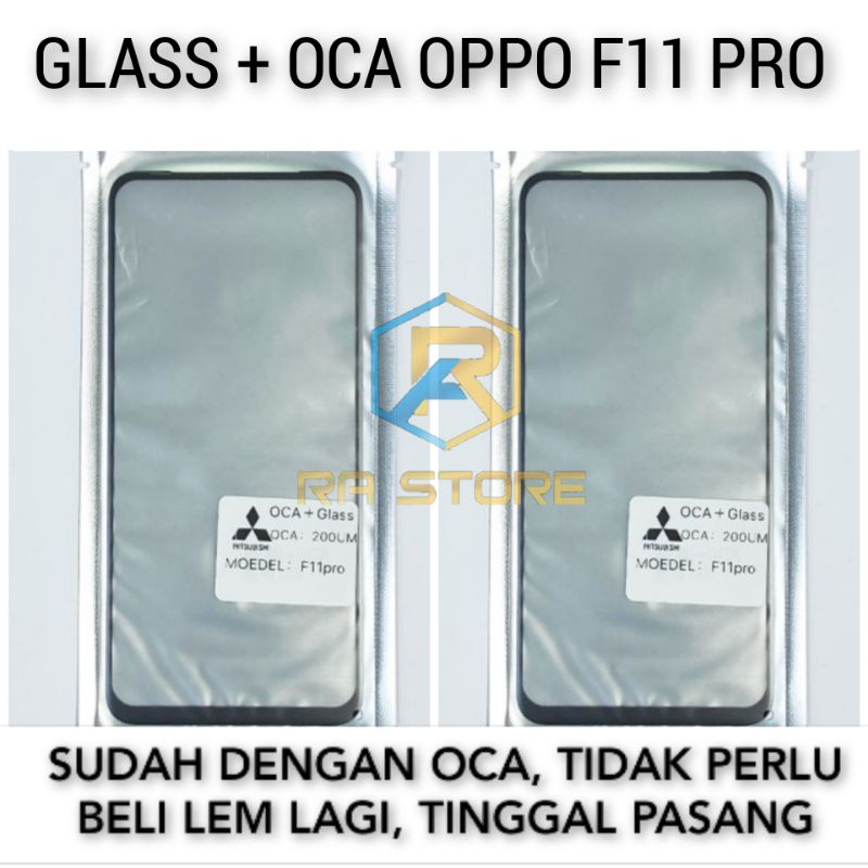 Kaca Lcd + Lem Oca Oppo F11 PRO Kaca Depan Kaca touchscreen Kaca TS Kaca Touch screen Glass Lcd