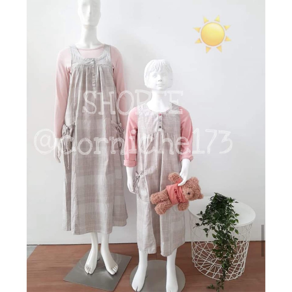 Corniche Ririn Dress DEWASA Light Brown - TH501213 yang anak dijual terpisah