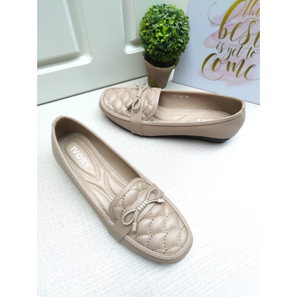 IVORY Sepatu Flat Wanita Loafers 993-362