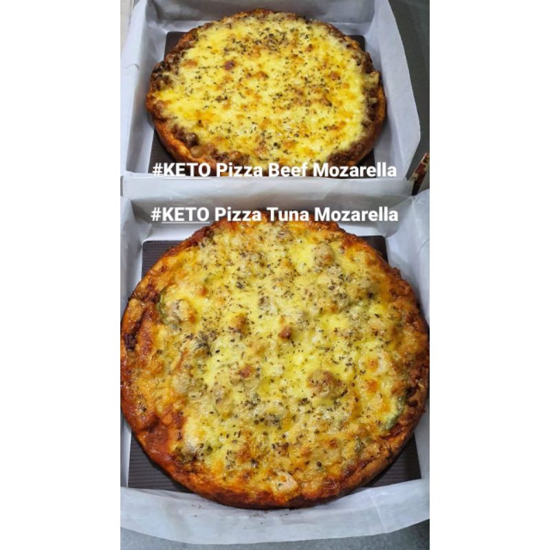 

KETO/ Diabetic/ Gluten FREE Pizza Tuna FULL MOZARELLA, Loyang 26.