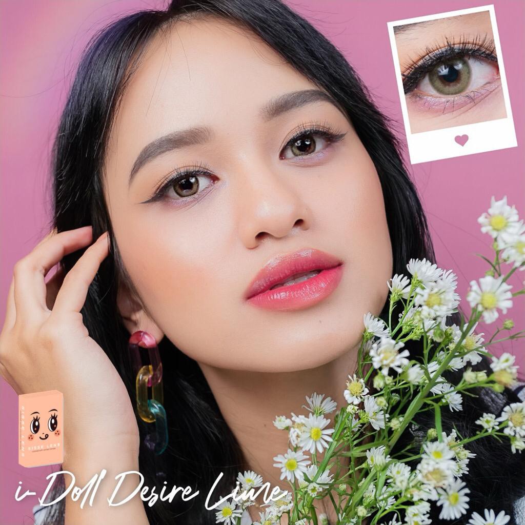 [bisa cod] softlens minus SISSELENS/SISSE LENS idol desire euro grey/amber grey/ocean blue/lime gree